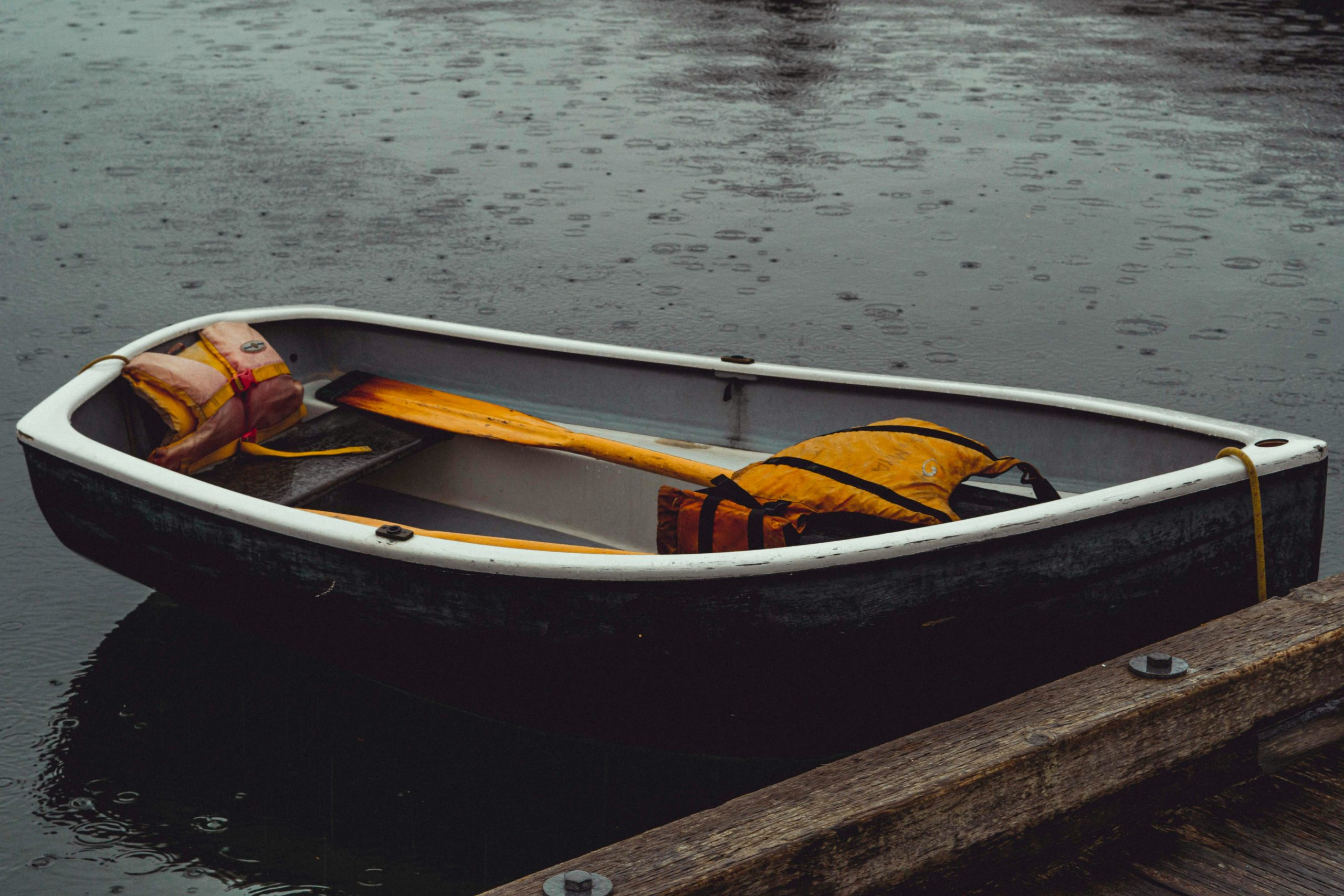 rowboat missing an anchor